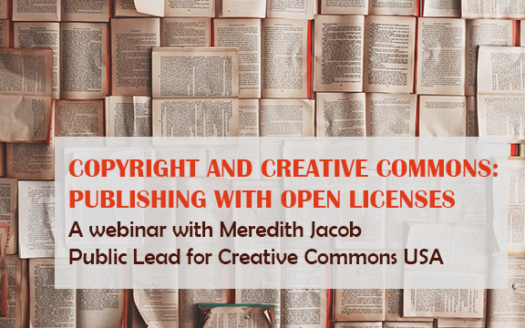 Publicity image for Creative Commons webinar