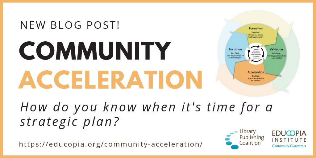 New blog post on community acceleration